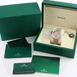 ROLEX DATEJUST 41 126331 SUNDUST DIAL STEEL 18K ROSE GOLD W/BOX WARRANTY 2025