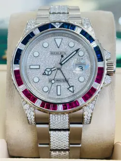 ROLEX GMT-MASTER II 116759 SARU PEPSI  WHITE GOLD ALL FACTORY SET BOX/PAPERS
