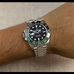 NOS Rolex GMT-Master II Sprite Lefty Steel Ceramic Jubilee Watch B/P '24 126720