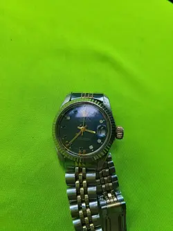 LADIES OYSTER QUARTZ  ROLEX 18K GOLD / STAINLESS  WATCH