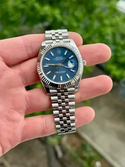 2021 ROLEX DATEJUST 126334 BLUE STICK JUBILEE W/ BOX & PAPERS