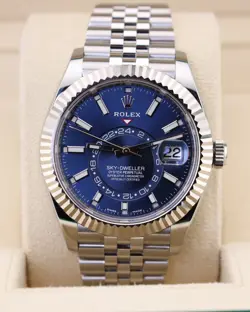 2023 ROLEX SKY-DWELLER BLUE DIAL 326934 JUBILEE BRACELET