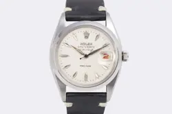 ROLEX OYSTER DATE 6494 STAINLESS STEEL 34MM WATCH