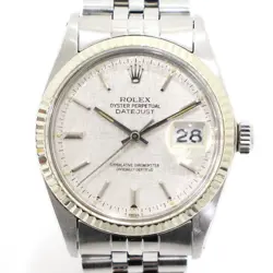 ROLEX BOCA DIAL DATEJUST 36MM STEEL MEN'S WATCH 16014 AA50549