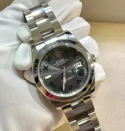 ROLEX DATEJUST 41MM WIMBLEDON S/S OYSTER MEN’S WATCH 126300