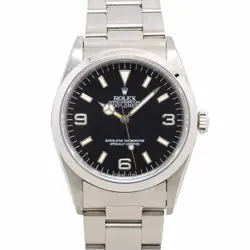 ROLEX EXPLORER I 14270 SERIAL S AUTOMATIC BLACK DIAL MENS WATCH 90272215
