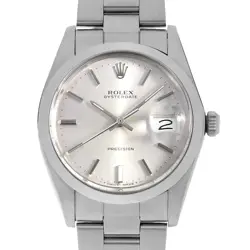 ROLEX OYSTER DATE PRECISION 6694 SILVER BAR 88 NUMBER ANTIQUE MENS