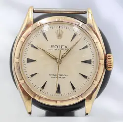 ROLEX OYSTER PERPETUAL SILVER DIAL HAND-WIND MEN'S WATCH DEADSTOCK