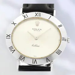 ROLEX CELLINI K18 WG CAL.1600 HAND-WOUND MEN'S WATCH USED