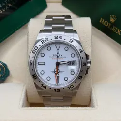 ROLEX EXPLORER II WHITE DIAL 2021 STAINLESS STEEL OYSTER BRACELET