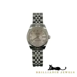 ROLEX DATEJUST 31MM JUBILEE SILVER ROMAN NUMERAL DIAL REF. 178274
