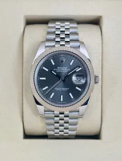 NEW 2025 ROLEX DATEJUST 41MM 126334 STAINLESS STEEL JUBILEE RHODIUM DIAL