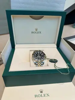 **ROLEX GMT MASTER II TWO TONE JUBILEE BRACELET 126713GRNR MINT 2023 FULL SET**