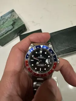 Rolex 1993 GMT-Master 16700 Silver Oyster Bracelet Pepsi Bezel