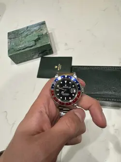 Rolex 1993 GMT-Master 16700 Silver Oyster Bracelet Pepsi Bezel