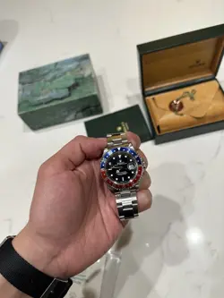 Rolex 1993 GMT-Master 16700 Silver Oyster Bracelet Pepsi Bezel