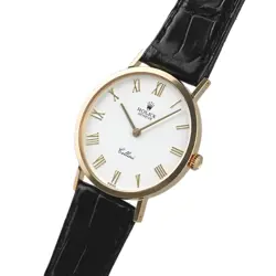 ROLEX CELLINI 4112/8 MEN'S WATCH 18KYG WHITE MANUAL WINDING FASHION ACCESSORIES