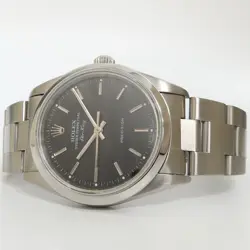 ROLEX AIR-KING BLACK DIAL STAINLESS STEEL OYSTER 34MM AUTOMATIC 14000