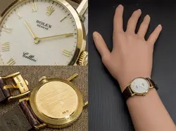 Rolex Geneve Cellini Ref.4109 Cal.1602 1994 18K Manual Winding Womens Watch