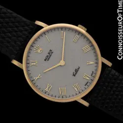 ROLEX CELLINI VINTAGE MENS REF. 5112 18K GOLD WATCH - MINT WITH WARRANTY