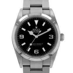 ROLEX EXPLORER 114270 36MM BLACK ARABIC INDEX STEEL OYSTER MENS WATCH 2003