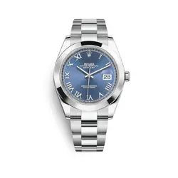 ROLEX DATEJUST 126300 STAINLESS STEEL BLUE ROMAN DIAL OYSTER (2021)