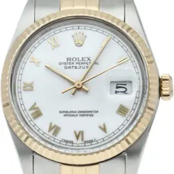 ROLEX DATEJUST MEN'S WATCH ANTIQUE 16013(9) K18YG/STAINLESS STEEL MENSWATCH ...