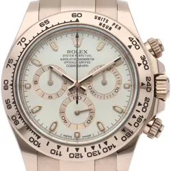 ROLEX COSMOGRAPH DAYTONA WATCH 116505 18K PINK GOLD MENSWATCH IVORY USED