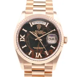 ROLEX DAY DATE WATCHES 128235 K18 PINK GOLD RANDOM USED