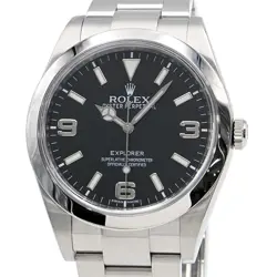 ROLEX EXPLORER 1 214270 RANDOM SERIAL EXPLORER I BLACK AUTOMATIC WRISTWATCH USED