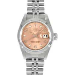 ROLEX OYSTER PERPETUAL DATE 69160 PINK DIAL