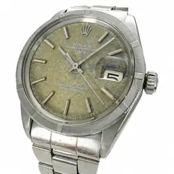 ROLEX OYSTER PERPETUAL DATE 1501 SILVER DIAL SS STAINLESS STEEL VINTAGE ANTIQUE
