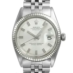ROLEX DATEJUST WIDE BOY CIRCA 1973 REF.1601 ANTIQUE MEN'S WRISTWATCH