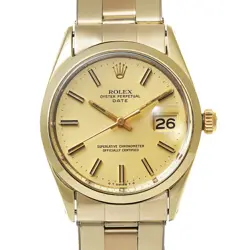 1974 ROLEX OYSTER PERPETUAL DATE REF.1550 CHAMPAGNE US BRACELET