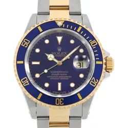 ROLEX SUBMARINER DATE 16613 VIOLET W NUMBER SECOND HAND MENS
