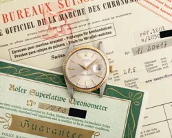 VINTAGE ROLEX DATEJUST REF. 1601 STEEL & GOLD DATEJUST CIRCA 1964 W/PAPERS!