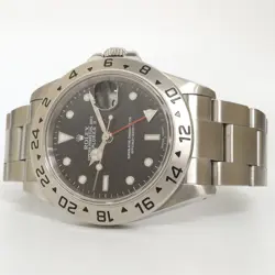 ROLEX EXPLORER II BLACK DIAL STAINLESS STEEL OYSTER 40MM AUTOMATIC 16570