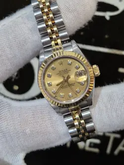ROLEX DATEJUST 69173 – 1992 LADIES  CHAMPAGNE DIAMOND DIAL | BI-METAL WATCH ONLY