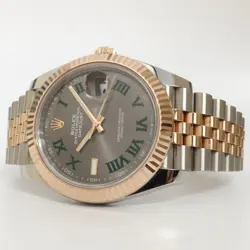 ROLEX DATEJUST 41 WIMBLEDON DIAL 18KT ROSE GOLD & STAINLESS STEEL JUBILEE 126331