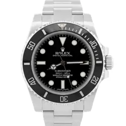2024 RSC PAPERS ROLEX SUBMARINER NO-DATE 114060 CERAMIC 40MM STEEL WATCH BOX