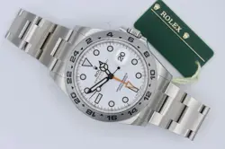 ROLEX EXPLORER II 216570 POLAR WHITE DIAL OYSTER BAND BOX & PAPERS YEAR 2014