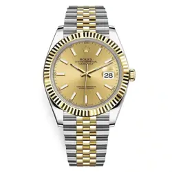 ROLEX DATEJUST 126333 CHAMPAGNE INDEX JUBILEE 41MM TWO-TONE WATCH 2020 BOTH TAGS