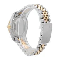 ROLEX MENS DATEJUST TWOTONE WATCH BLUE DIAMOND DIAL & BEZLE JUBILEE BAND 36MM