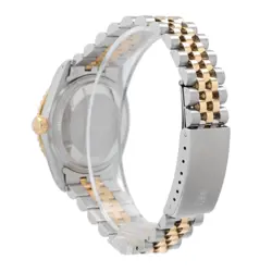 ROLEX MENS DATEJUST TWOTONE WATCH BLUE DIAMOND DIAL & BEZLE JUBILEE BAND 36MM