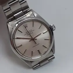 MINT ROLEX AIR KING PRECISION 34 MM STEEL OYSTER AUTOMATIC WATCH 5500 CIRCA 1979