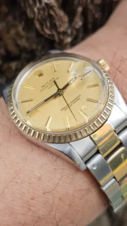 VINTAGE ROLEX OYSTER PERPETUAL DATE 15053 MEN'S AUTOMATIC WATCH 1982