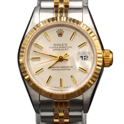 LADIES ROLEX TWO-TONE 18K/SS DATEJUST WATCH SILVER DIAL JUBILEE BAND 69173