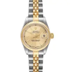 ROLEX DATEJUST STEEL YELLOW GOLD LADIES WATCH 69173