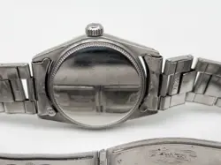 ESTATE $12,000 ROLEX OYSTERDATE 34MM METEORITE DIAMOND MENS SS WATCH SERVICED