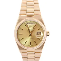 ROLEX DAY-DATE 36MM CHAMPAGNE DIAL WATCH 19018 YG